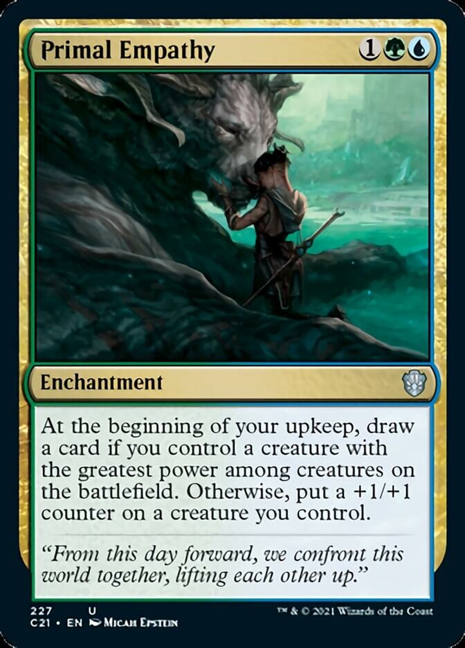 Primal Empathy [Commander 2021] | Pegasus Games WI