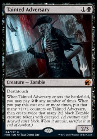 Tainted Adversary (Promo Pack) [Innistrad: Midnight Hunt Promos] | Pegasus Games WI