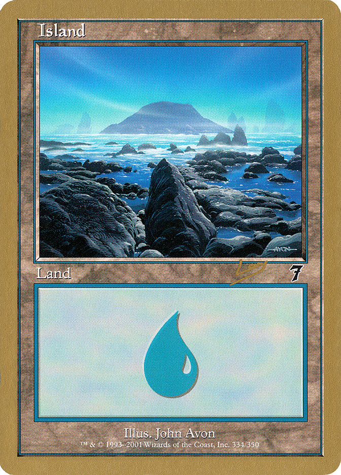 Island (rl334) (Raphael Levy) [World Championship Decks 2002] | Pegasus Games WI