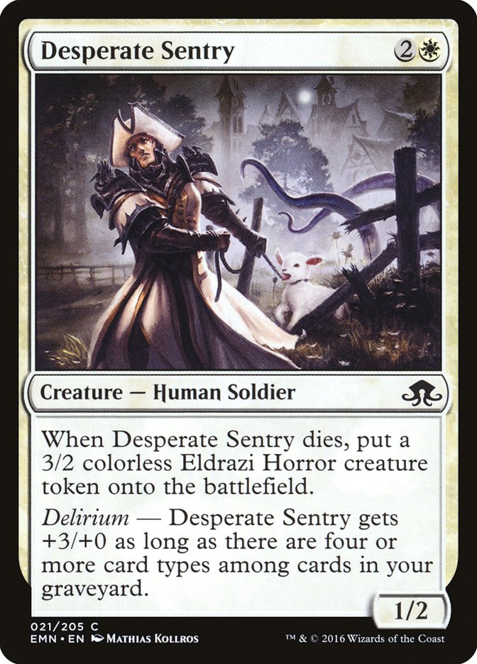 Desperate Sentry [Eldritch Moon] | Pegasus Games WI