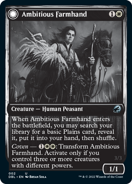 Ambitious Farmhand // Seasoned Cathar [Innistrad: Double Feature] | Pegasus Games WI