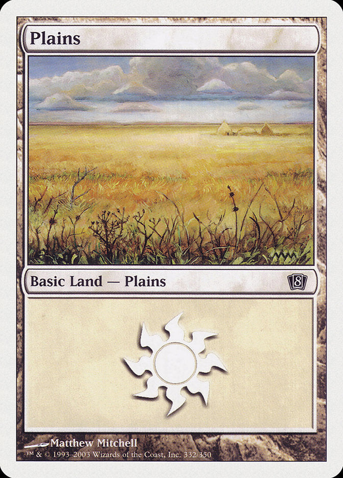 Plains (332) [Eighth Edition] | Pegasus Games WI