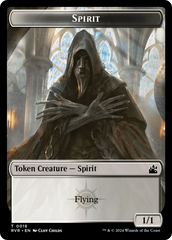 Spirit (0018) // Spirit (0004) Double-Sided Token [Ravnica Remastered Tokens] | Pegasus Games WI