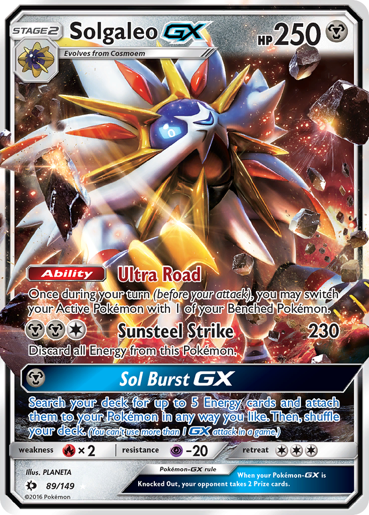 Solgaleo GX (89/149) [Sun & Moon: Base Set] | Pegasus Games WI