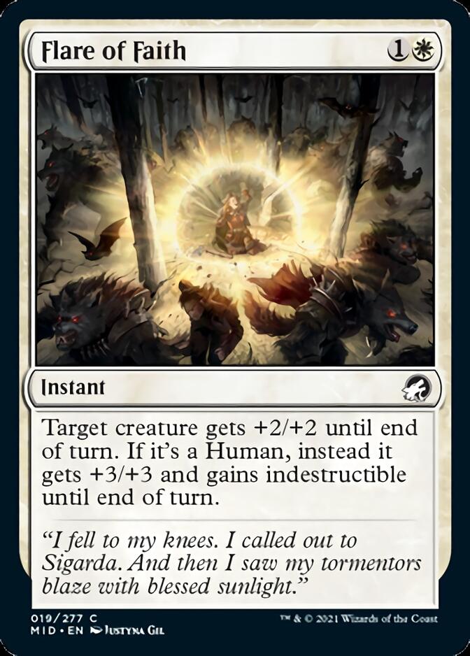 Flare of Faith [Innistrad: Midnight Hunt] | Pegasus Games WI