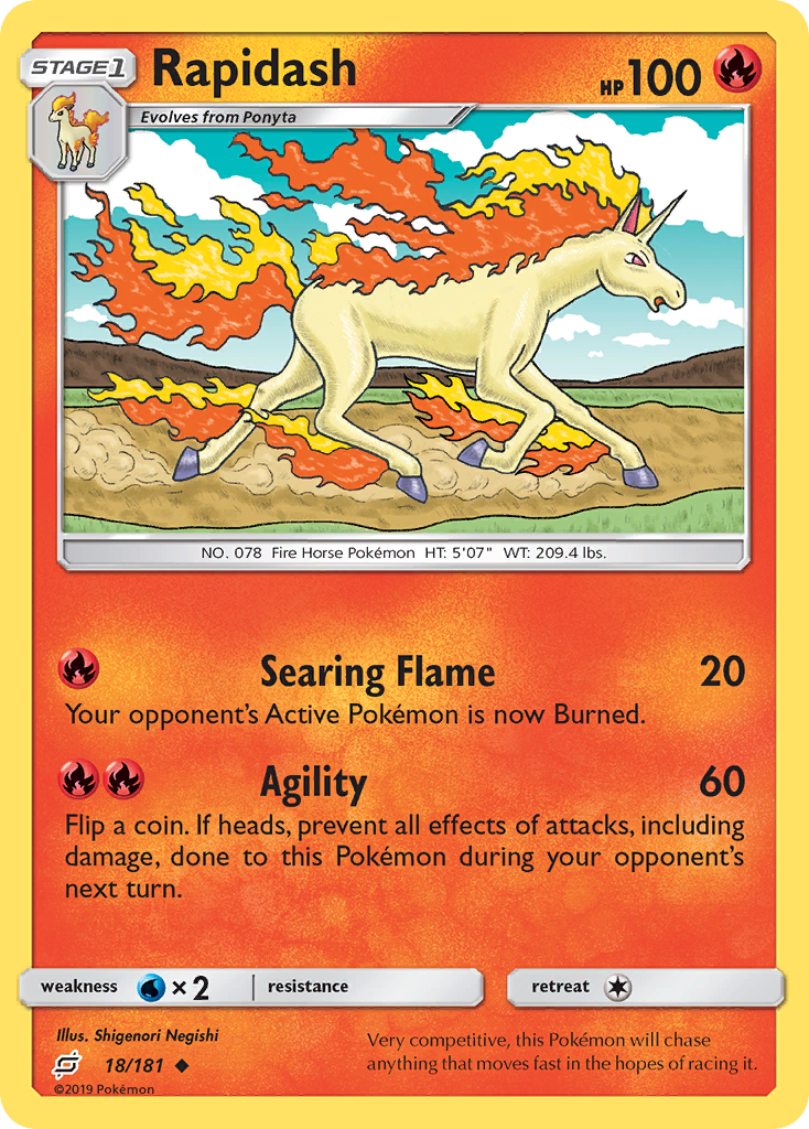 Rapidash (18/181) [Sun & Moon: Team Up] | Pegasus Games WI