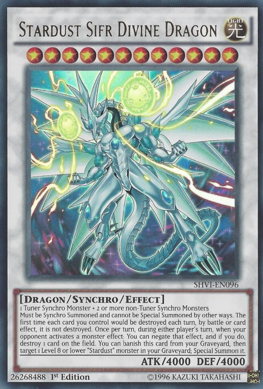Stardust Sifr Divine Dragon [SHVI-EN096] Ultra Rare | Pegasus Games WI