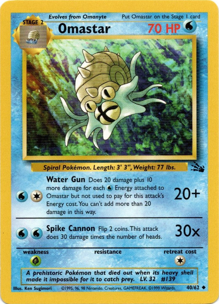 Omastar (40/62) [Fossil Unlimited] | Pegasus Games WI