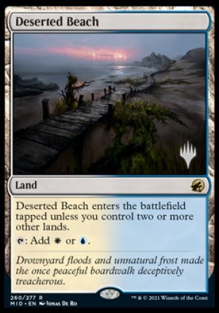 Deserted Beach (Promo Pack) [Innistrad: Midnight Hunt Promos] | Pegasus Games WI