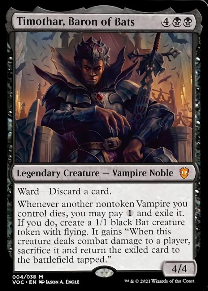 Timothar, Baron of Bats [Innistrad: Crimson Vow Commander] | Pegasus Games WI
