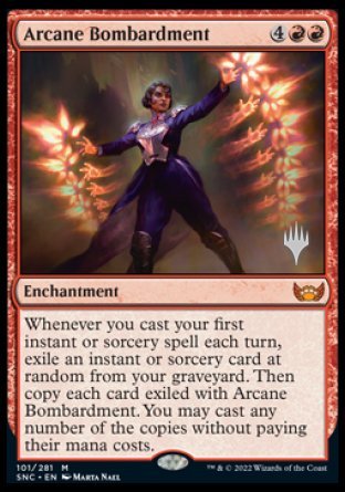 Arcane Bombardment (Promo Pack) [Streets of New Capenna Promos] | Pegasus Games WI