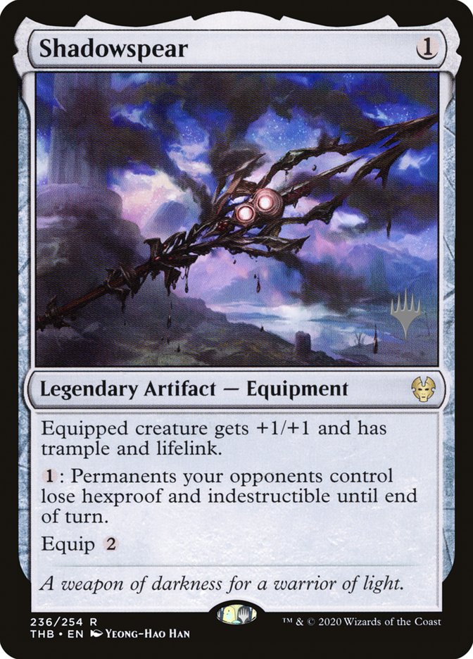 Shadowspear (Promo Pack) [Theros Beyond Death Promos] | Pegasus Games WI