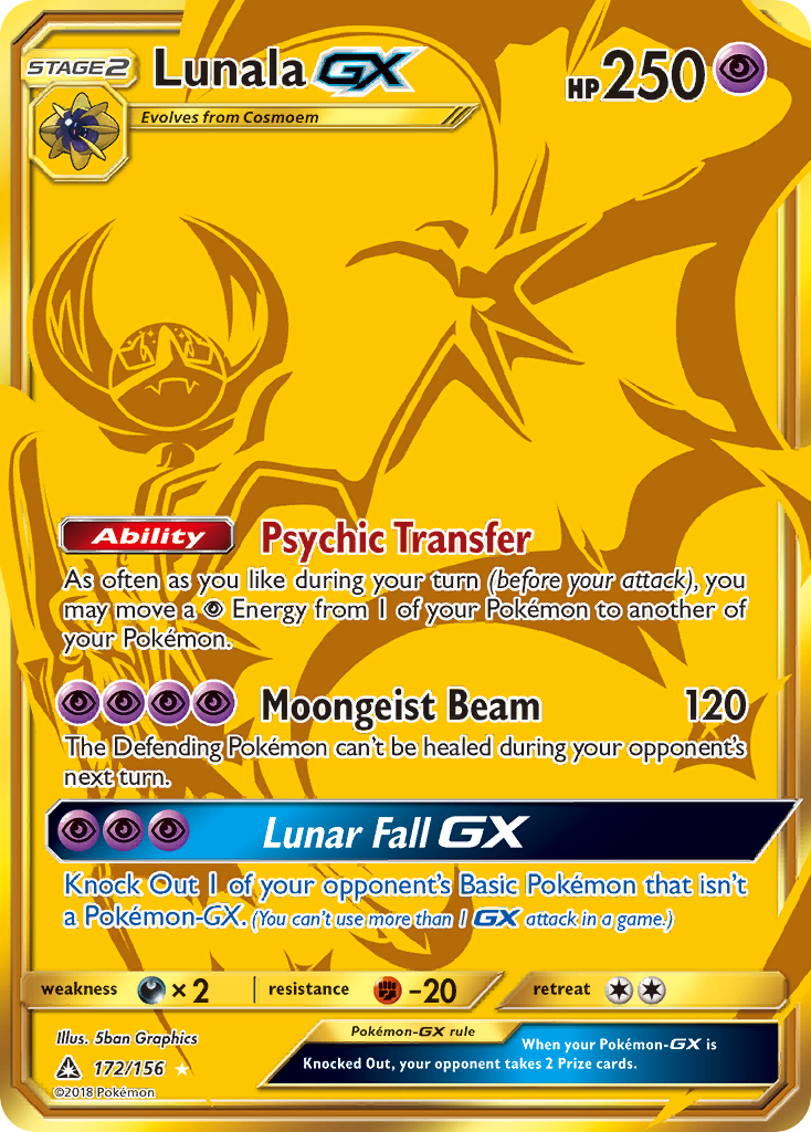 Lunala GX (172/156) [Sun & Moon: Ultra Prism] | Pegasus Games WI