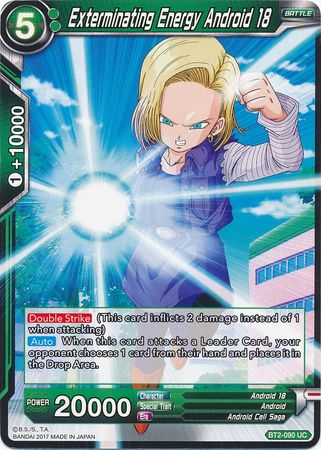 Exterminating Energy Android 18 [BT2-090] | Pegasus Games WI