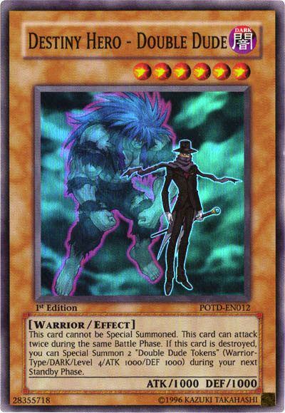 Destiny Hero - Double Dude [POTD-EN012] Super Rare | Pegasus Games WI