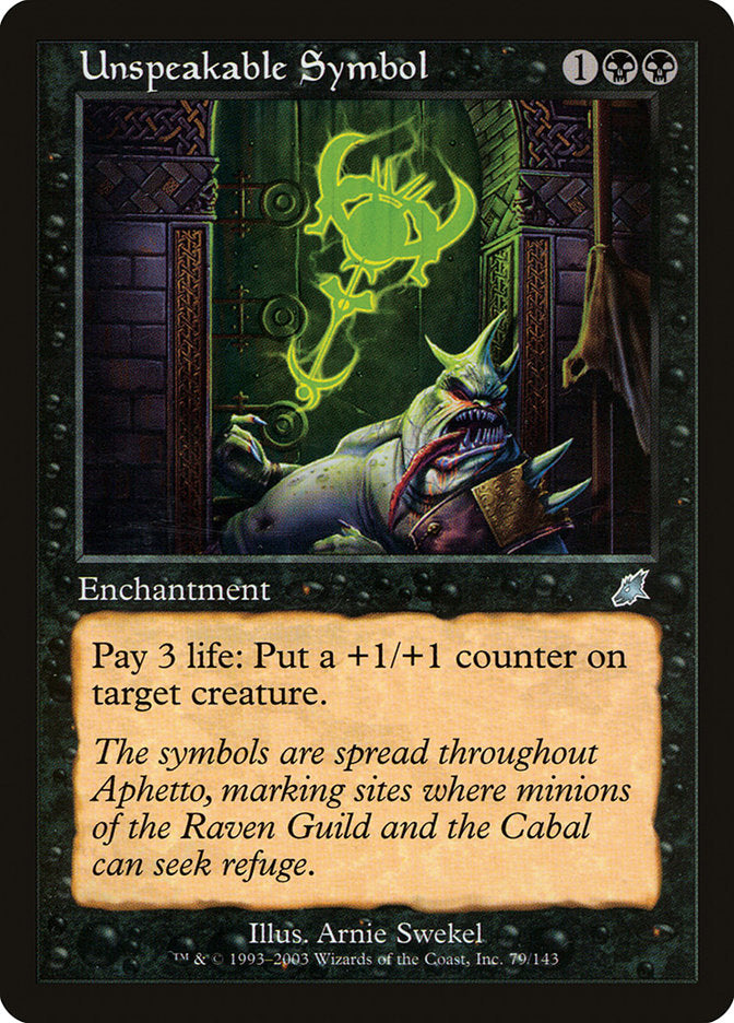 Unspeakable Symbol [Scourge] | Pegasus Games WI