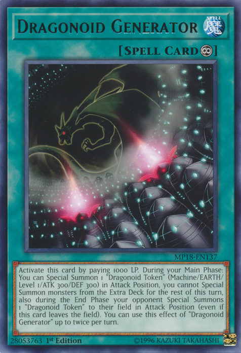 Dragonoid Generator [MP18-EN137] Rare | Pegasus Games WI