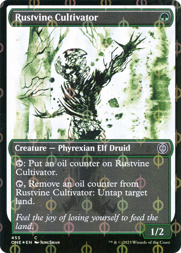 Rustvine Cultivator (Showcase Ichor Step-and-Compleat Foil) [Phyrexia: All Will Be One] | Pegasus Games WI