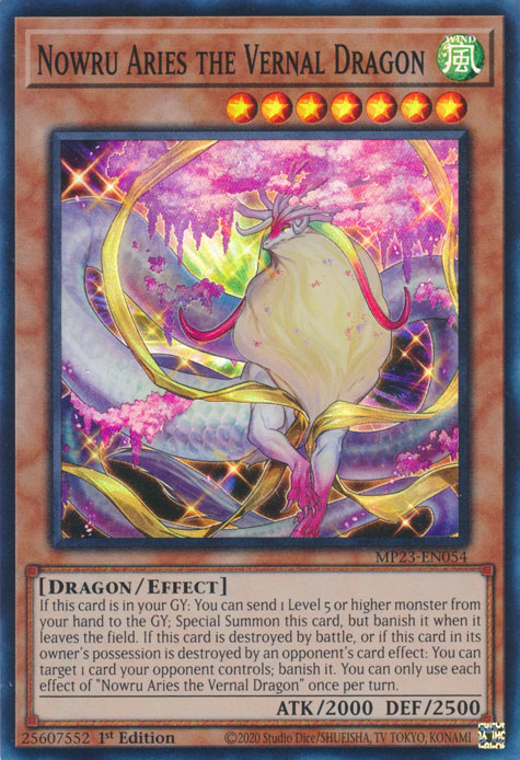 Nowru Aries the Vernal Dragon [MP23-EN054] Super Rare | Pegasus Games WI