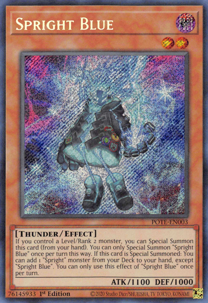 Spright Blue [POTE-EN003] Secret Rare | Pegasus Games WI
