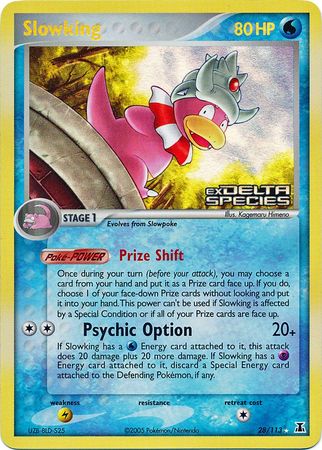 Slowking (28/113) (Stamped) [EX: Delta Species] | Pegasus Games WI