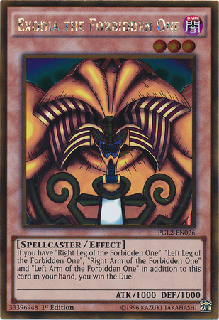 Exodia the Forbidden One [PGL2-EN026] Gold Rare | Pegasus Games WI