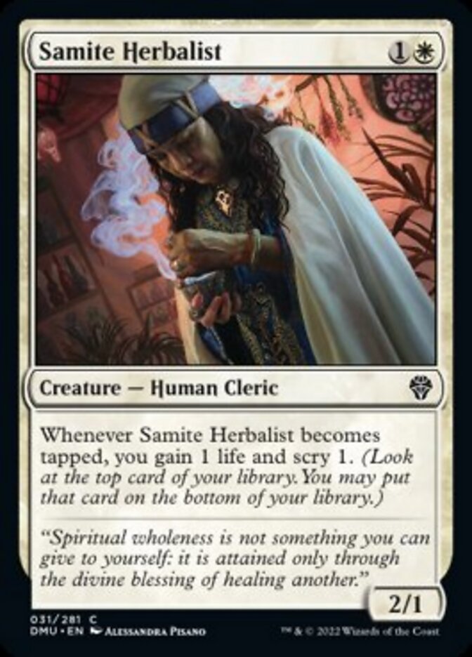 Samite Herbalist [Dominaria United] | Pegasus Games WI