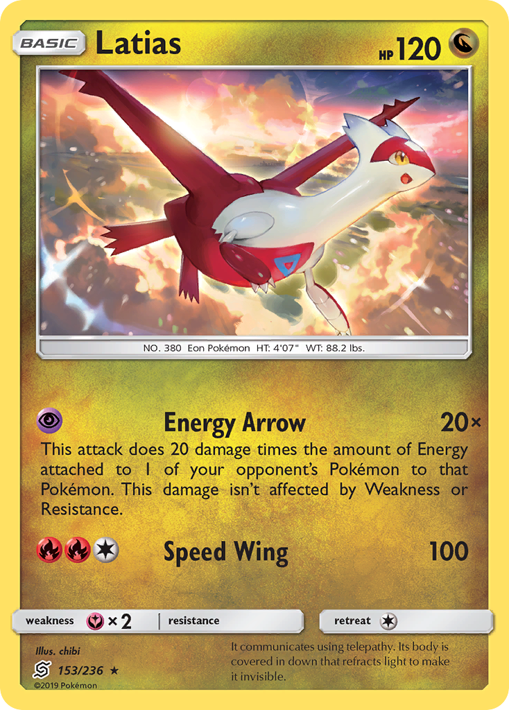 Latias (153/236) [Sun & Moon: Unified Minds] | Pegasus Games WI