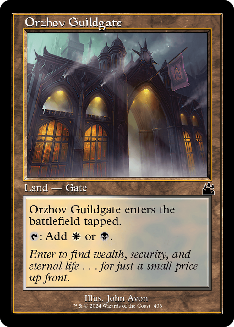 Orzhov Guildgate (Retro Frame) [Ravnica Remastered] | Pegasus Games WI