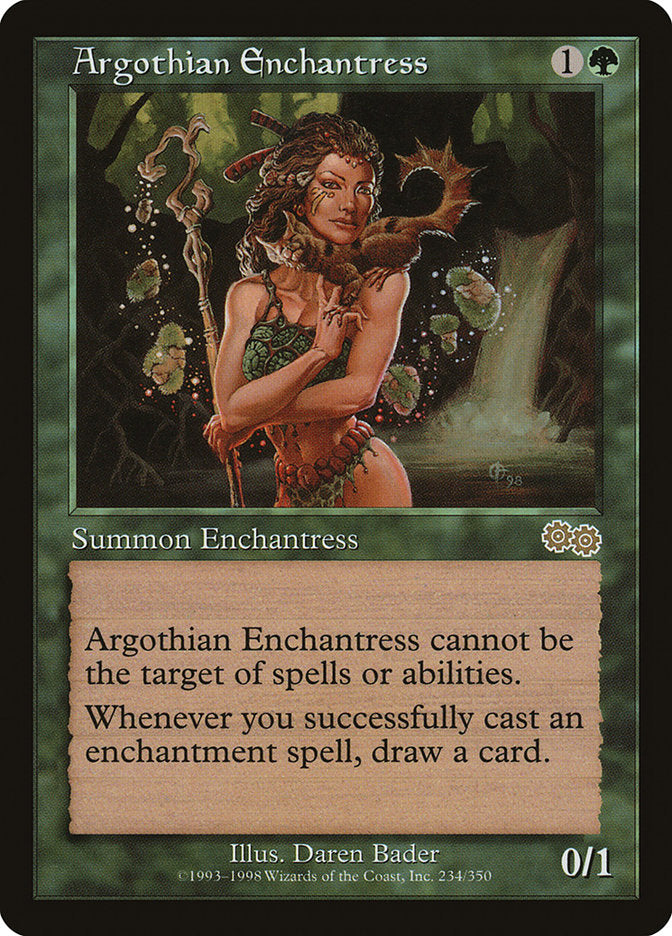 Argothian Enchantress [Urza's Saga] | Pegasus Games WI