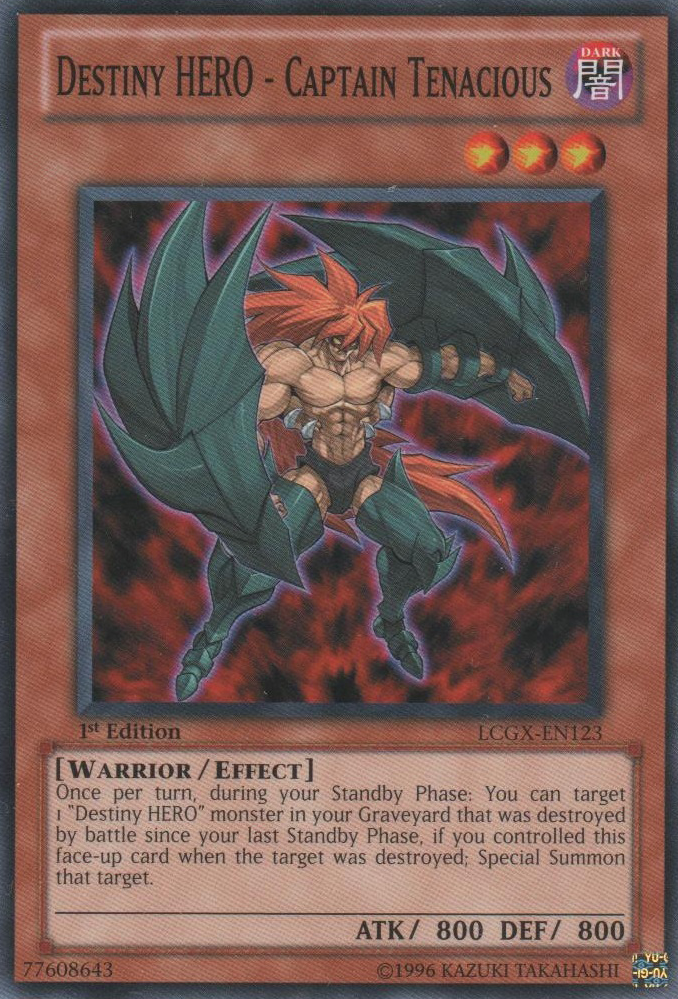 Destiny HERO - Captain Tenacious [LCGX-EN123] Common | Pegasus Games WI