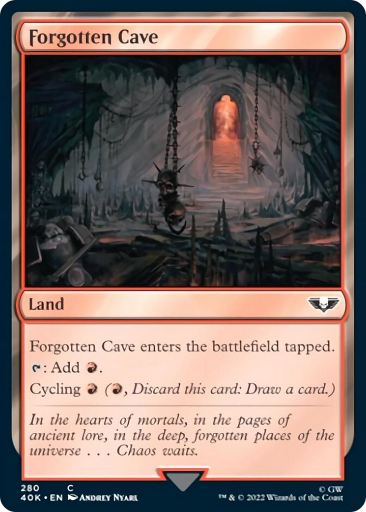 Forgotten Cave (Surge Foil) [Warhammer 40,000] | Pegasus Games WI