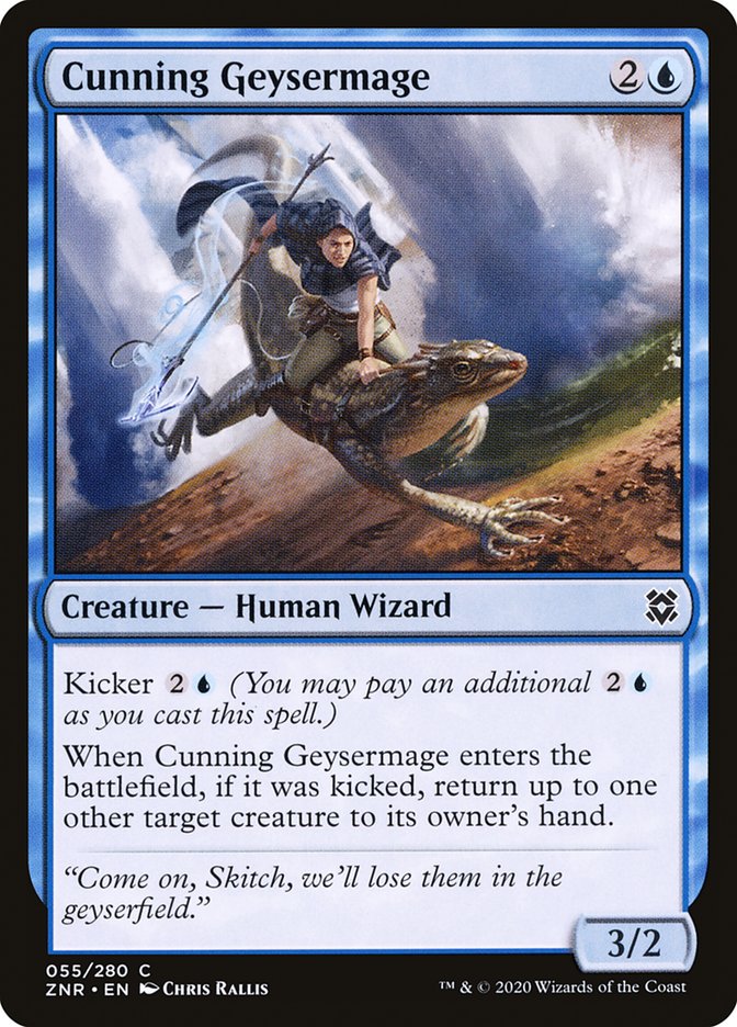 Cunning Geysermage [Zendikar Rising] | Pegasus Games WI