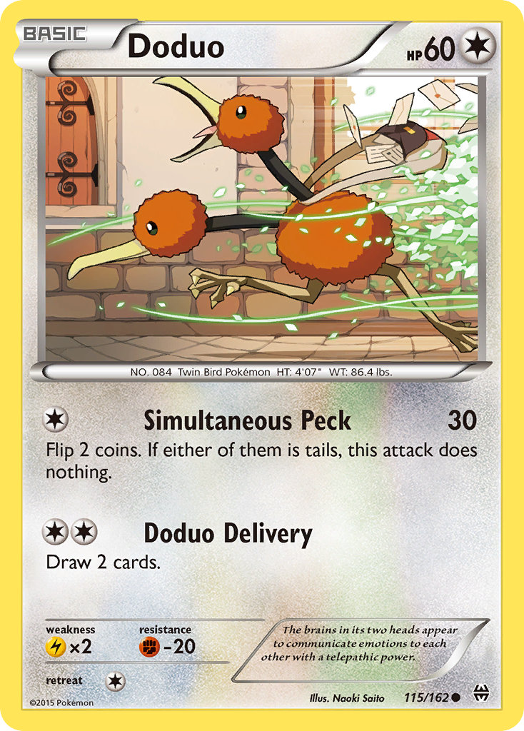 Doduo (115/162) [XY: BREAKthrough] | Pegasus Games WI