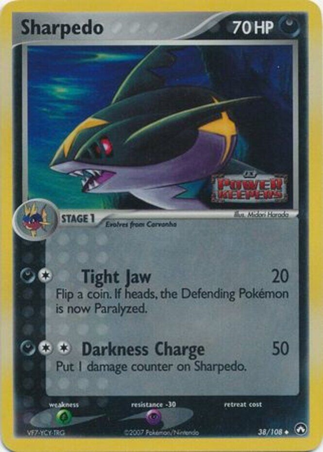 Sharpedo (38/108) (Stamped) [EX: Power Keepers] | Pegasus Games WI