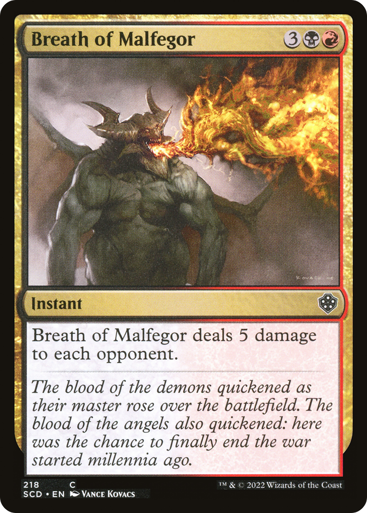 Breath of Malfegor [Starter Commander Decks] | Pegasus Games WI