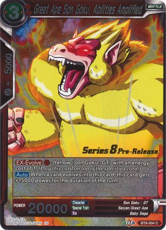 Great Ape Son Goku, Abilities Amplified (Malicious Machinations) [BT8-004_PR] | Pegasus Games WI