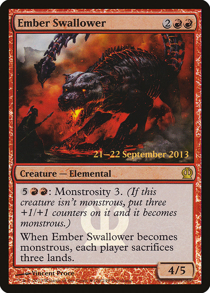 Ember Swallower [Theros Prerelease Promos] | Pegasus Games WI