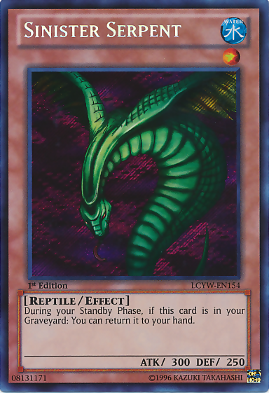 Sinister Serpent [LCYW-EN154] Secret Rare | Pegasus Games WI