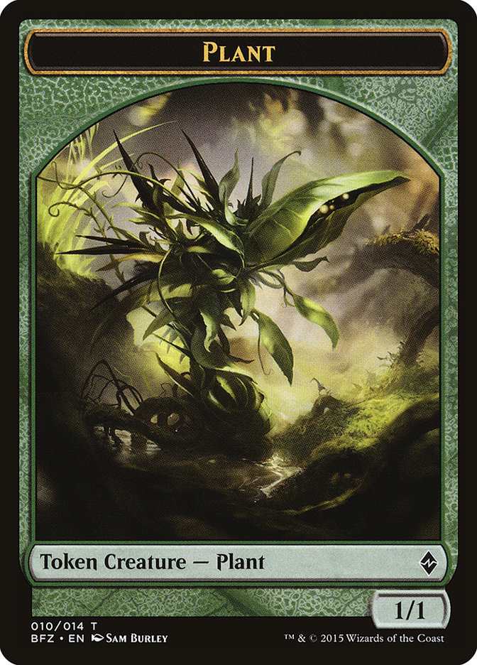 Plant Token [Battle for Zendikar Tokens] | Pegasus Games WI