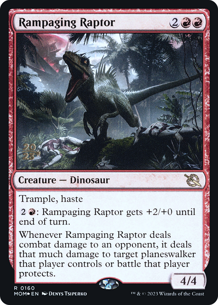 Rampaging Raptor [March of the Machine Prerelease Promos] | Pegasus Games WI