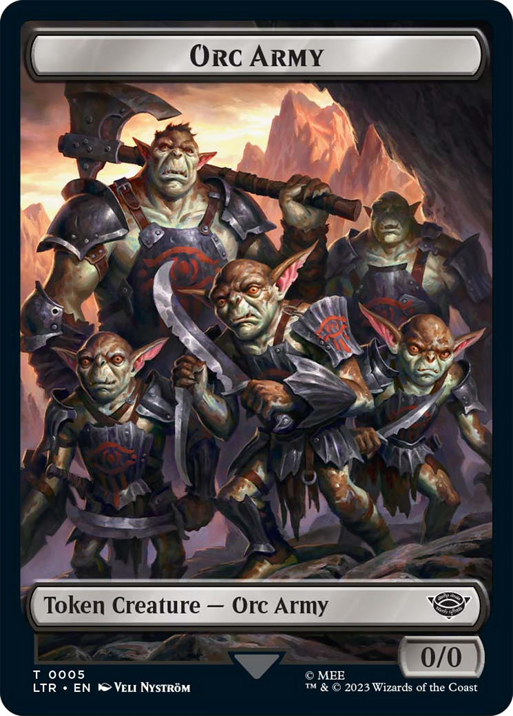 Food (10) // Orc Army (05) Double-Sided Token [The Lord of the Rings: Tales of Middle-Earth Tokens] | Pegasus Games WI