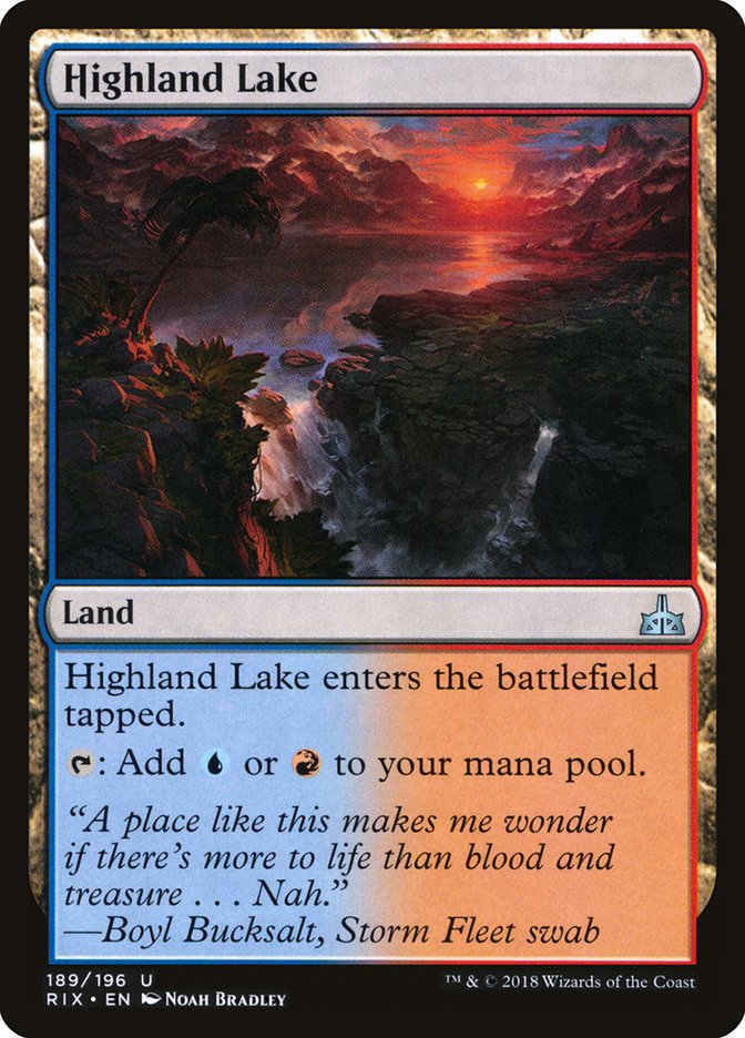 Highland Lake [Rivals of Ixalan] | Pegasus Games WI