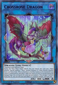 Crossrose Dragon (Blue) [LDS2-EN114] Ultra Rare | Pegasus Games WI