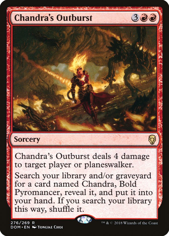 Chandra's Outburst [Dominaria] | Pegasus Games WI