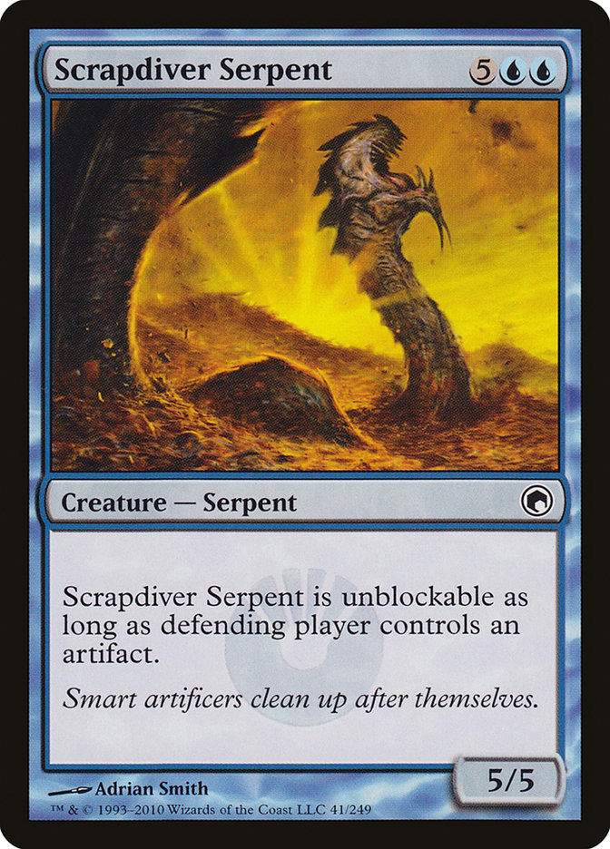 Scrapdiver Serpent [Scars of Mirrodin] | Pegasus Games WI