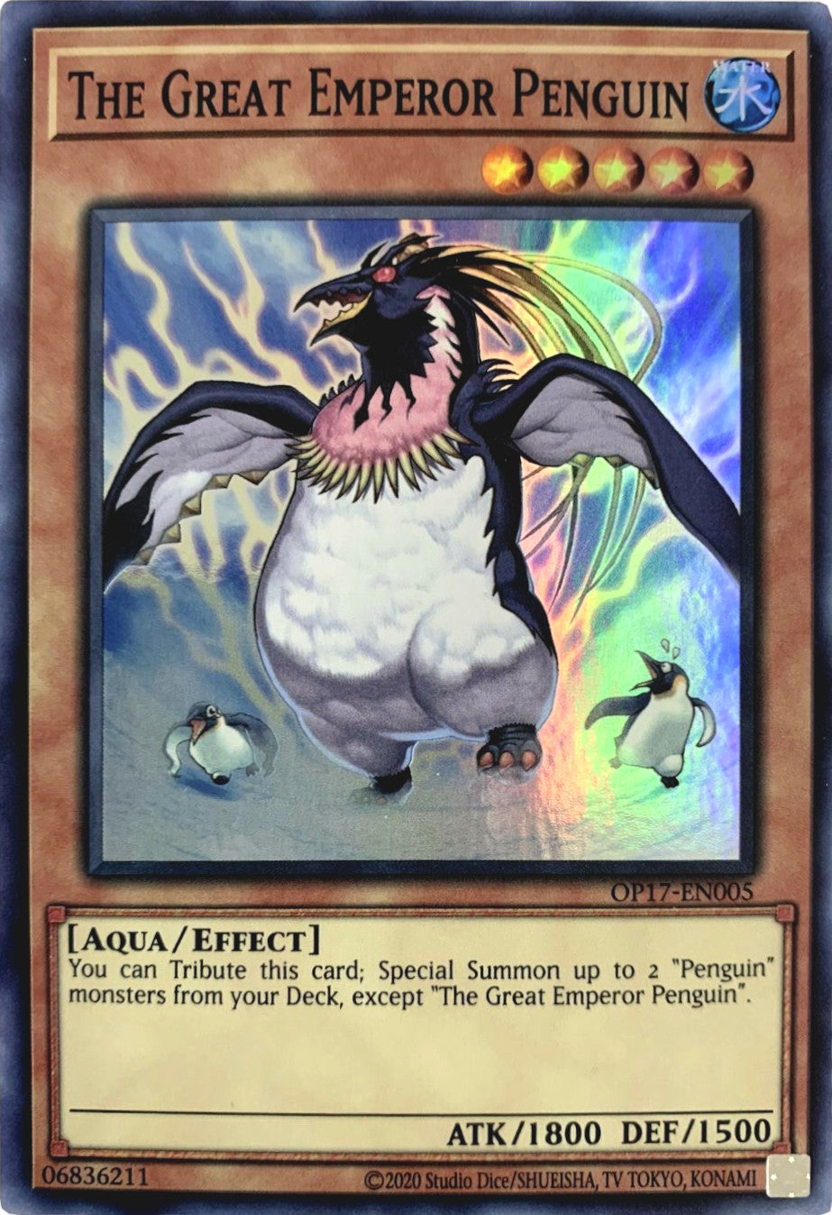 The Great Emperor Penguin [OP17-EN005] Super Rare | Pegasus Games WI