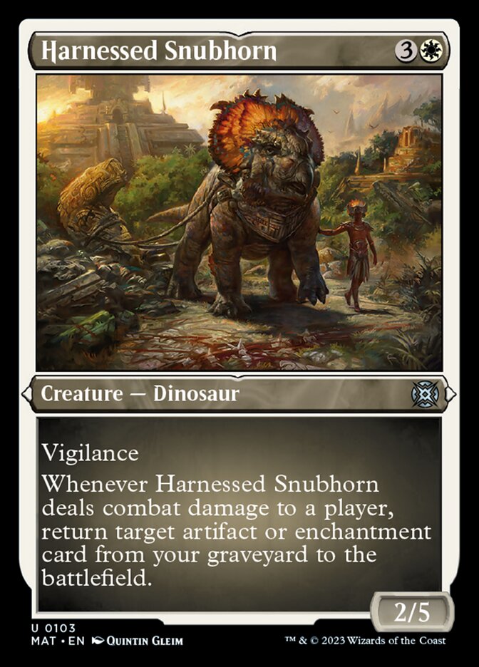 Harnessed Snubhorn (Foil Etched) [March of the Machine: The Aftermath] | Pegasus Games WI