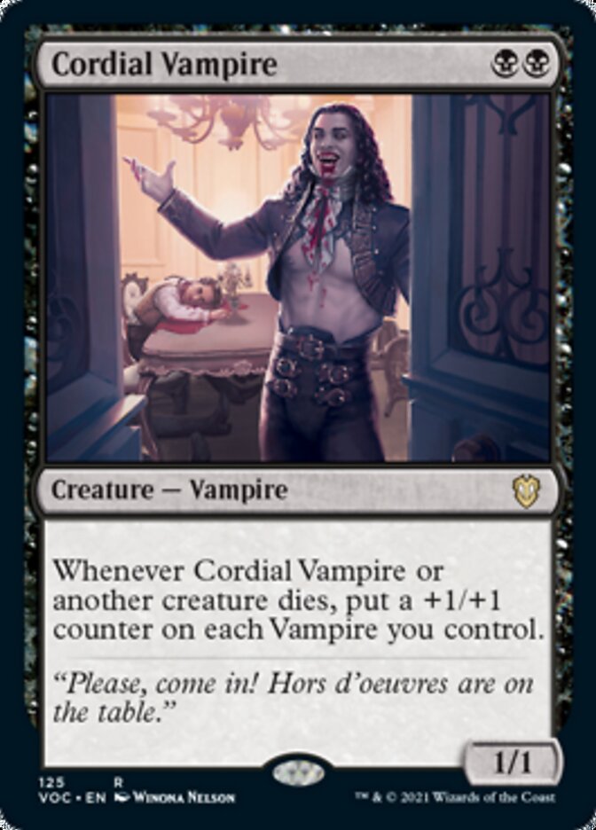 Cordial Vampire [Innistrad: Crimson Vow Commander] | Pegasus Games WI