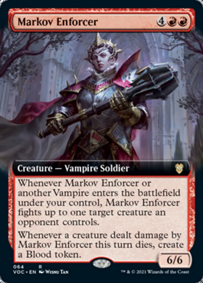 Markov Enforcer (Extended Art) [Innistrad: Crimson Vow Commander] | Pegasus Games WI